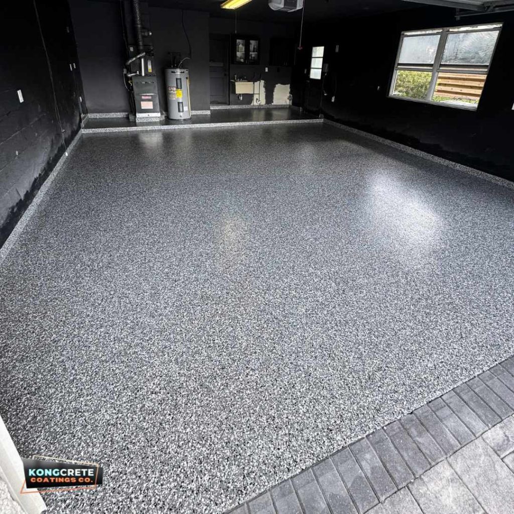 Polyaspartic Flake Floor Coating Orlando Kongcrete Coatings (2)