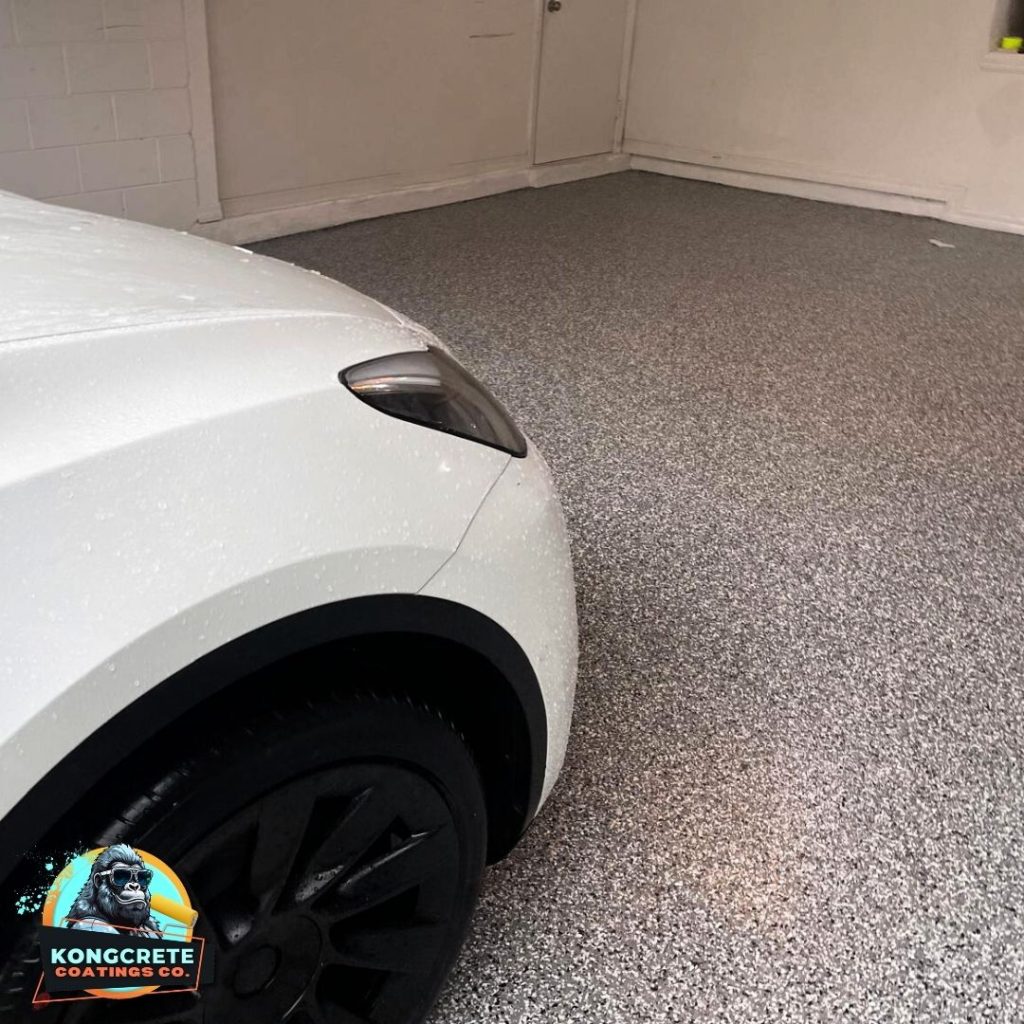 Hot Tire Pickup Avoiding Garage Floor Failure in Orlando’s Sun