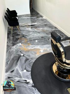 Metallic Epoxy Floor for Hair Salon Commercial Epoxy Metallic Coatings Kongcretecoatings (5) min