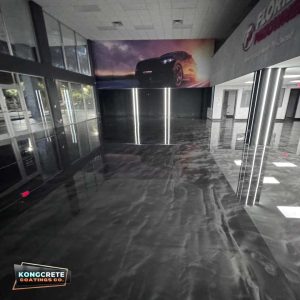 Car Dealership Metallic Epoxy Floor Kongcrete Coatings Co (1)