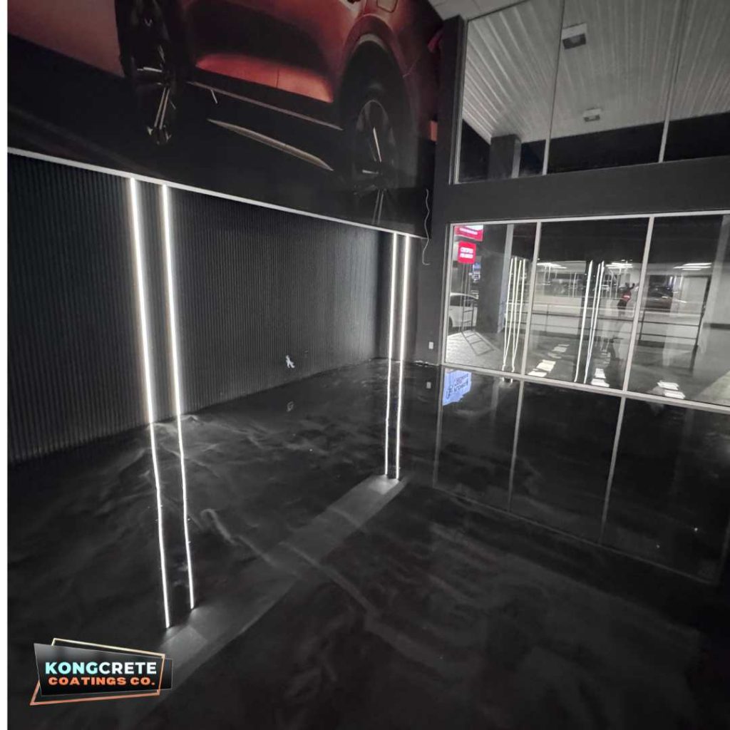 Car Dealership Metallic Epoxy Floor Kongcrete Coatings Co (26)