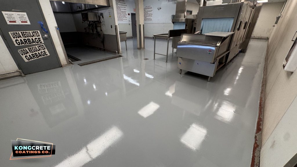 ORLANDO SANFORD AIRPORT COMMERCIAL KITCHEN EPOXY FLOORDISPLAY (1)